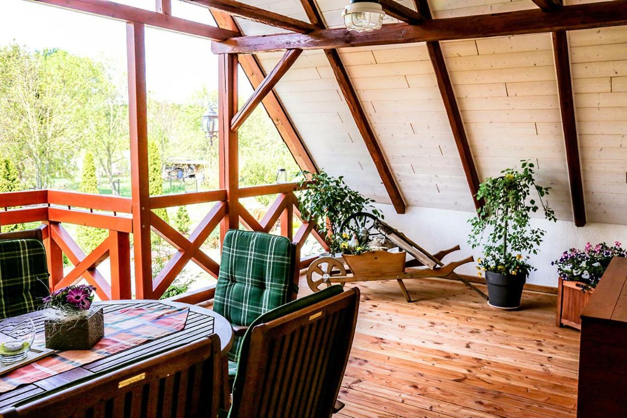 Ferienwohnung Im Schlossgarten Herbsleben Esterno foto